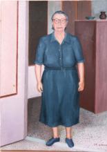 Olio su tela 'Rosetta Bianchi' 