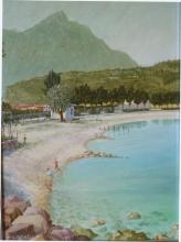 Olio su tela 'vialone di Toscolano del Garda' Olio su tela 'vialone di Toscolano del Garda'