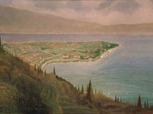 Olio su tela 'Maderno visto da Montemaderno' Olio su tela 'Maderno visto da Montemaderno'