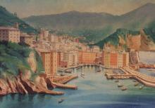 Olio su tela 'Camogli' Olio su tela 'Camogli'