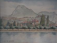 China e matite colorate "lungolago di Maderno"